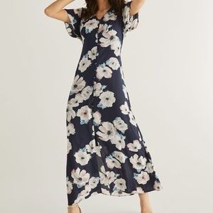 Floral Print Maxi Dress - XL
